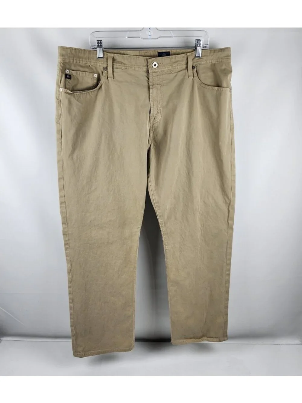 AG Adriano Goldschmied Mens 40x29 Beige/Tan The Graduate Tailored Leg Pant
